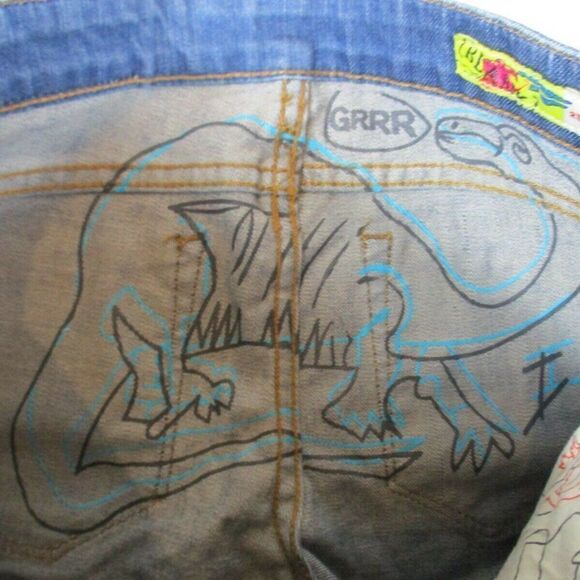 Blank NYC Jean Shorts Festival Y2K Frayed Hem Distressed Denim Women’s Size 25 - Picture 5 of 12